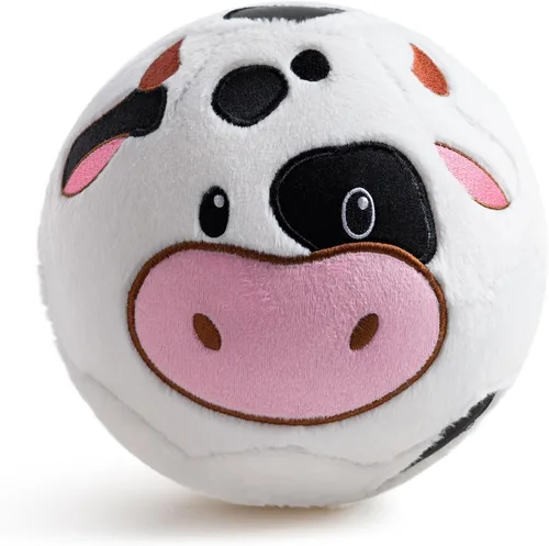 VangeBow Pelotas de fútbol silenciosas para interior para niños pequeños de 1 a 3 años, juguetes de fútbol de peluche suave inflable para bebés,