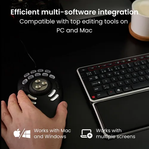 Miniatura 4 de Contour ShuttlePRO v2 - Controlador multimedia con Jog Wheel y 15 botones programables personalizados Ideal para edición de video, audio y fotos