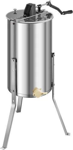 Miniatura 10 de VEVOR Extractor de miel, extractor manual de miel de 2 marcos con tapa transparente, tambor giratorio de acero inoxidable con soporte ajustable