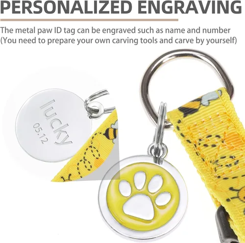 Miniatura 4 de Pupteck - Arnés para perros sin jalar, suave, ajustable, de nailon, talla básica, chaleco para cachorro, para caminar al aire libre con etiqueta