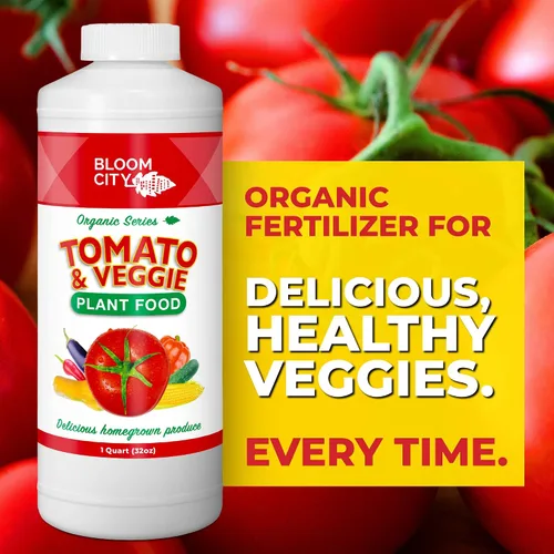 Miniatura 2 de Bloom City Alimento vegetal de tomate y vegetal: fertilizante líquido para cosechas más grandes, raíces más fuertes y crecimiento vigoroso, 32 onzas