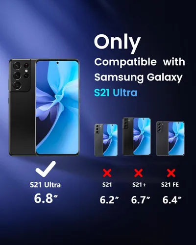Miniatura 2 de Reemplazo de pantalla OLED para Samsung Galaxy S21 Ultra 5G con marco y sensor de huellas dactilares, incluye kit completo de herramientas y guía