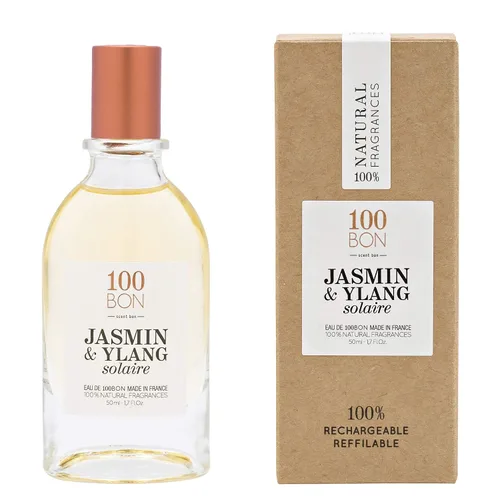 Miniatura 9 de 100 BON Solaire - Fragancia floral orgánica 100% natural con bergamota, jazmín, ylang-ylang, menta y coco para mujeres y hombres, 0.5 onzas líquidas
