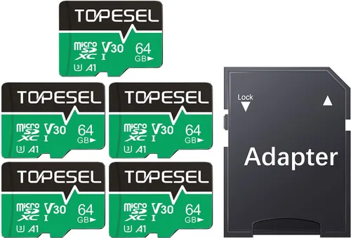 Miniatura 10 de TOPESEL: 2 unidades de tarjeta micro SD de 64 GB, 4K Camera Pro, video UHD para GoPro, cámara de acción, dron, smartphone, R/W hasta 90/35 MB/s