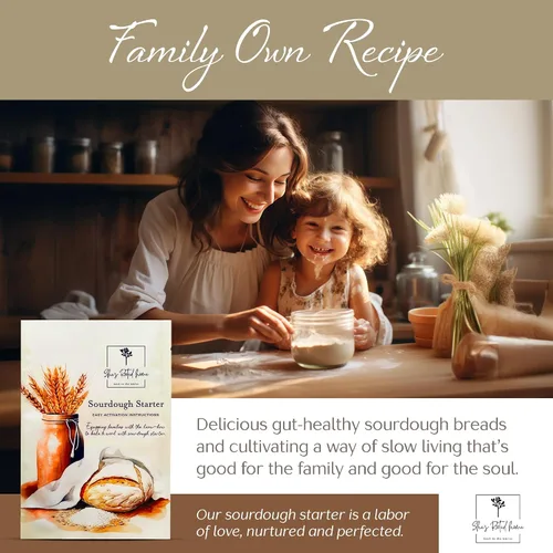 Miniatura 6 de Shes Rooted Home Cultivo básico de masa madre Iniciador activo de estilo artesanal para hornear pan de masa madre Perfecto para pizza