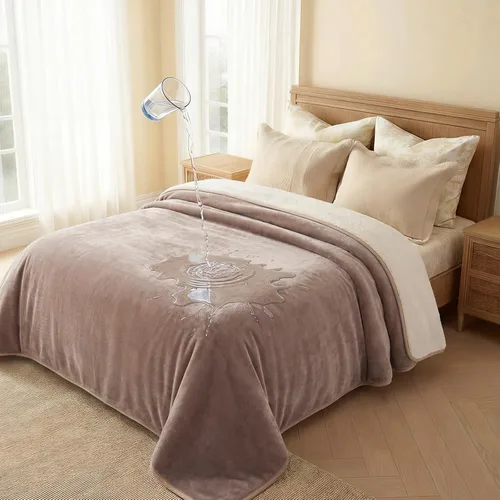 Miniatura 15 de Luciphia Manta de cama impermeable lavable, suave forro polar sherpa reversible para cachorros para perros medianos y grandes, funda protectora