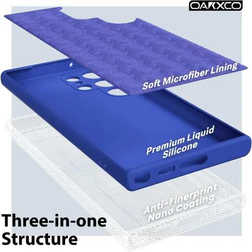 Miniatura 5 de oakxco Funda para teléfono Samsung Galaxy S22 Ultra de silicona líquida, bonita funda delgada y delgada de goma suave de TPU para mujeres y niñas