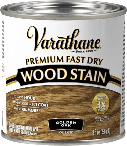 Miniatura 34 de Varathane Premium - Colorante de madera de secado rápido, cuarto de galón, roble primaveral color fantasía (Spring Oak)