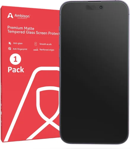 Miniatura 22 de Ambison Paquete de 2 Protectores de Pantalla Mate para iPhone 17 Pro Max de 6.9 pulgadas 2025, Antirreflejos y Antihuellas Dactilares, Sin Burbujas
