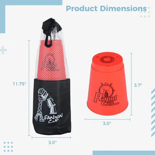Miniatura 5 de yeesport Vasos apilables deportivos, 48 piezas de vasos deportivos apilables para viajes, fiestas, desafíos, competición, regalo para niños
