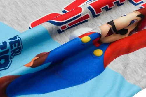 Miniatura 7 de Super Mario Conjunto de Pijama para Niños, Azul - Here We Go, Talla 8, Azul - Aquí vamos
