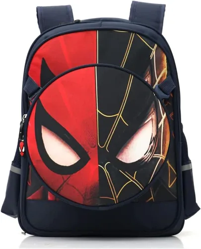 FENGJINRUHUA Lindo juego de roles de dibujos animados escuela primaria mochila para niños cómics niños niñas (A-azul marino), A-Azul marino, Mochila
