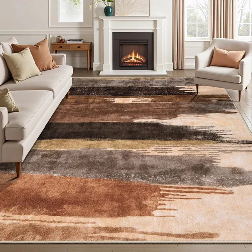 Miniatura 27 de Ciicool Alfombra de pasillo lavable de 2 x 6, alfombra moderna abstracta para pasillo, antideslizante, delgada, ligera, con estampado gris marino