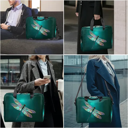 Miniatura 2 de Bonita bolsa de hombro para computadora portátil para mujeres y hombres, bolsa para computadora portátil, funda para laptop, maletín de transporte