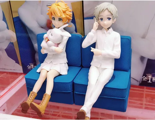 Miniatura 3 de QAHEART Figura de acción de anime Emma Norman Ray, modelo de estatua, coleccionables, juguetes de escritorio, 3 piezas