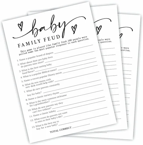 Miniatura 5 de Tarjetas de juego del alfabeto – Actividad de baby shower y recuerdos de fiesta (paquete de 30) – 5 x 7 pulgadas, estilo minimalista de doble cara