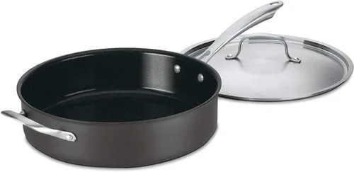 Miniatura 8 de Sartén antiadherente con tapa Cuisinart GreenGourmet, anodizado durable, Beige
