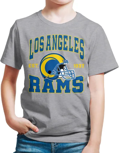 Miniatura 31 de Junk Food Clothing x NFL - Casco de equipo - Camiseta de manga corta para niños y niñas con licencia oficial de la NFL