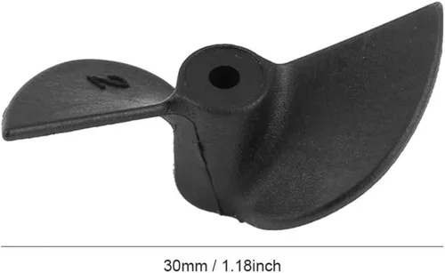Miniatura 3 de Hélices de barco a control remoto, juego de 2 cuchillas de nailon duradero con rotación CW CCW de 0.079 in eje para control remoto entusiastas