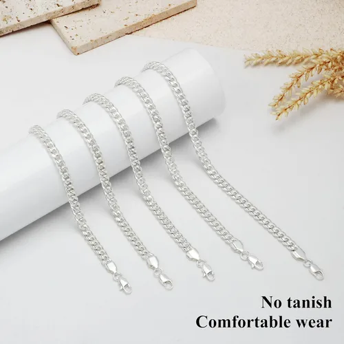 Miniatura 5 de SheCare Pulsera de cadena cubana para hombres, regalos para amantes del hip hop, pulseras de eslabones para papá, marido, novio, hermano, hijo
