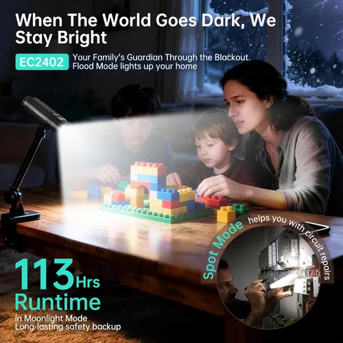 Miniatura 6 de Banral Potente linterna pequeña recargable, 3100 lúmenes altos, linternas tácticas planas, luz de flash de bolsillo compacto para automóvil