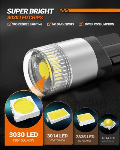 Miniatura 4 de SEALIGHT Bombillas LED 194 T10 6000K blancas, 1000% de brillo W5W 168 2825 de repuesto para luz de matrícula, luz de cúpula, luz de mapa, luz
