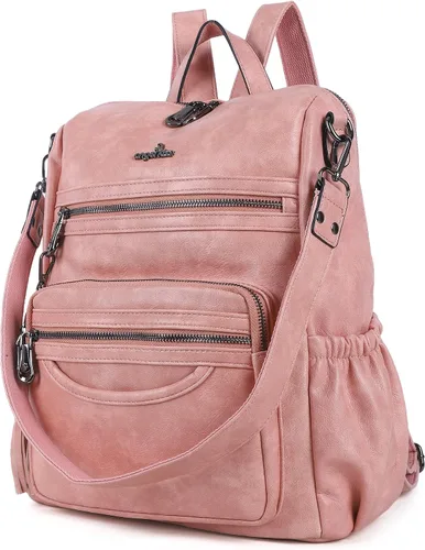 Miniatura 42 de Bolsos mochila monedero de piel sintética para mujer, bolsas con zíper, mochilas de hombro casuales