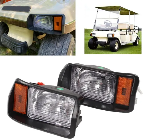 Miniatura 8 de EVGATSAUTO Faros delanteros LED, par de faros delanteros LED de precedentes de coche, faros delanteros 101988002 Super Brightness Reemplazo