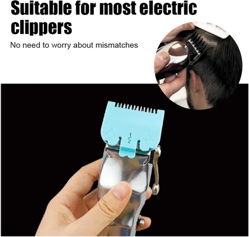 Miniatura 4 de Clipper Guard Holder Organizador con peines, suministros de peluquería, estuche de almacenamiento de peine guía, soporte de guardia de barbero