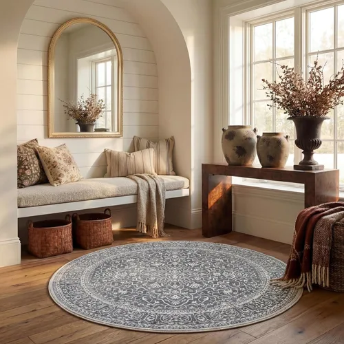 Miniatura 53 de SAFAVIEH Alfombra 10x14 - Colección Reflection - Grande - Beige y Crema, Sin Desprendimiento y Fácil Limpieza, Ideal para Sala de Estar, Dormitorio