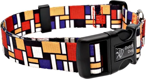 Miniatura 3 de Collar de perro Mondrian respetuoso con el medio ambiente, 10-15 pulgadas, pequeño