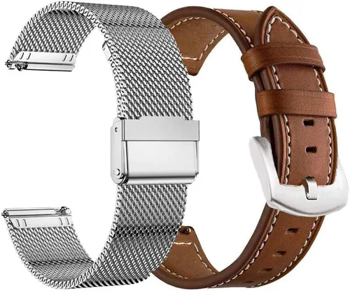 Miniatura 8 de Compatible con Samsung Galaxy Watch 3 de 1.772 pulgadas/1.811 pulgadas para hombres y mujeres, correa de reloj tejida de malla de 0.866 pulgadas