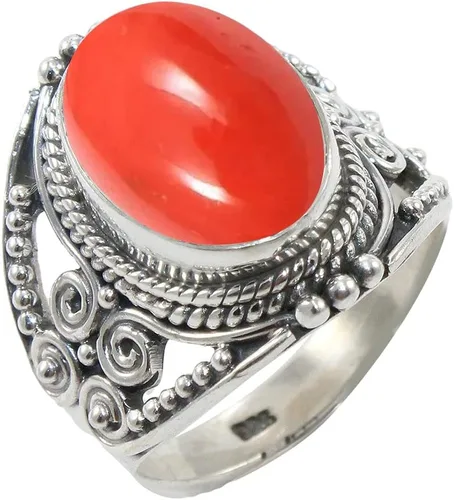 Miniatura 38 de Anillo de Plata Esterlina 925 para Mujeres con Piedra Preciosa Natural, Anillo de Compromiso de Plata Esterlina, Piedra Natal de Junio con Engaste