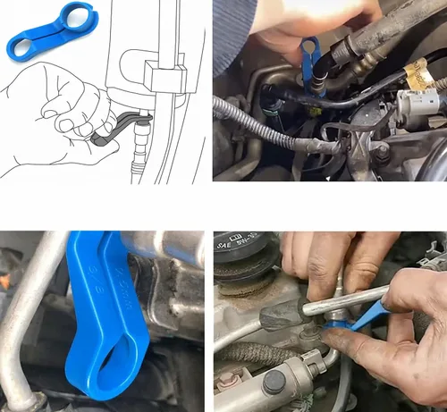 Miniatura 2 de CXGS Herramienta de desconexión de línea de combustible de CA, 7 piezas, línea de combustible universal de desconexión rápida, kit de manguera