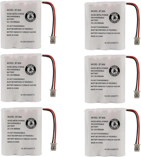 Miniatura 6 de Kastar Paquete de 1 batería de repuesto para Uniden BT-905 BT905 BP-905 BP905 BT-1006 BT-800 BT800 BP-800 BP800, Uniden TRU3466 TRU348 TRU3485