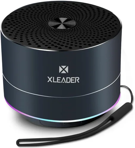 Miniatura 10 de Mini altavoz Bluetooth para la ducha, altavoz impermeable IPX6, con luces RGB, micrófono, cordón de silicona portátil, ventosa, sonido claro