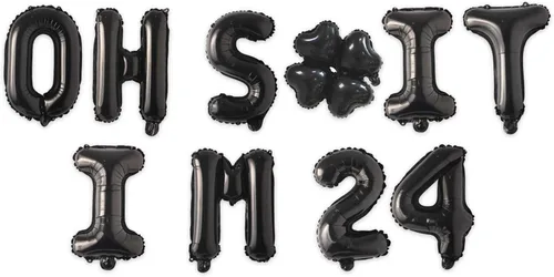 Miniatura 51 de Globos de látex de 16 pulgadas con texto en inglés "Oh I'm 14" Black Hallo Fourteen Cheers to 14 Years Old Theme Decor for Man Woman Happy 14th