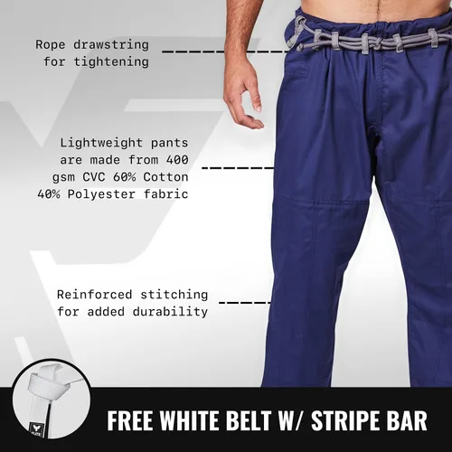 Miniatura 4 de Elite Sports Kimono para hombres aprobado por la IBJJF (Federación Internacional de Jiu Jitsu Brasileño) de tela pre-encogida para Jiu Jitsu