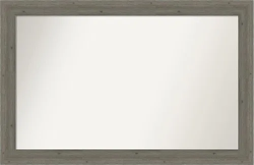 Miniatura 188 de Amanti Art Espejo de pared personalizado no biselado (24.5 x 24.5 pulgadas), marco gris marrón alta, varios tamaños personalizados, espejo de baño