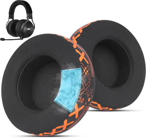 Miniatura 10 de Almohadillas de repuesto de tela para auriculares Corsair Virtuoso Gaming – Tela suave y almohadillas de espuma viscoelástica para Virtuoso RGB, XT