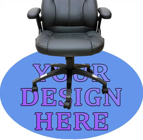 Miniatura 80 de Tapete redondo personalizado para silla de escritorio de oficina, diseño de tu propio logotipo de foto, texto, alfombrillas circulares