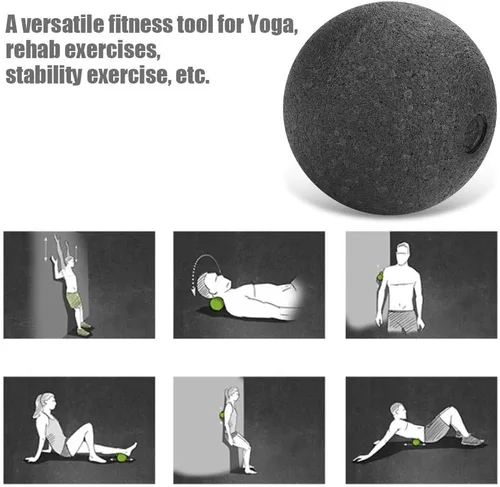 Miniatura 4 de Bola de rodillo de masaje, rodillo de masaje de espuma de yoga EPP de calidad y juego de bolas adecuado para liberación miofascial, terapia