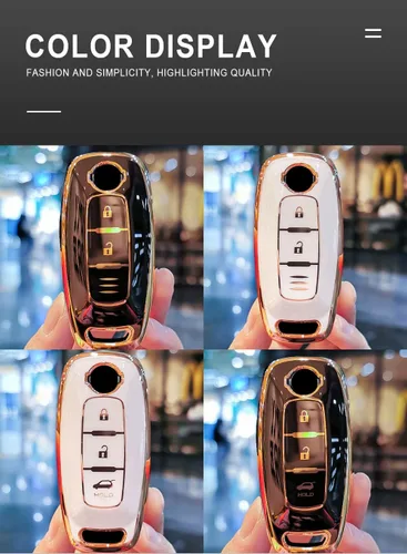 Miniatura 6 de ontto Funda para llavero de 3 botones, funda de TPU para llaves para Nissan Ariya Pathfinder Kicks X-Trail Rogue 8 Gen New Teana 2022 2023, llave