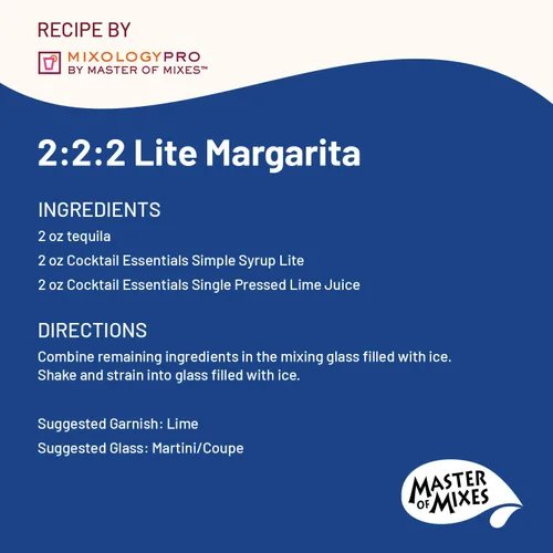 Miniatura 4 de Master of Mixes Cocktail Essentials - Jarabe simple LITE, botella de 12.7 onzas líquidas