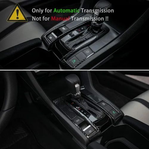 Miniatura 6 de Thenice para caja de engranajes de la 10ª generación Civic CVT de transmisión automática, calcomanías de panel para Honda Civic Sedán Hatchback