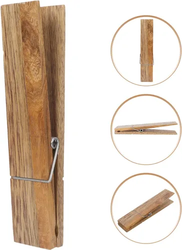 Miniatura 6 de Cabilock 2 ganchos de playa para toallas artesanales para colgar en la pared, colgador de pared con forma de pinza para la ropa, alfileres grandes