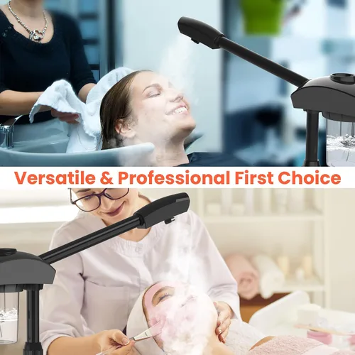Miniatura 7 de TASALON Vaporizador facial iónico, vaporizador facial de ozono caliente para cara, vaporizador esteticista para salón de belleza y spa, vaporizador