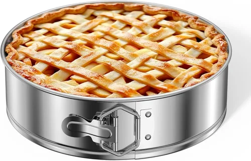 Miniatura 9 de Kootek Juego de 3 moldes para tartas antiadherentes con parte inferior extraíble, 4, 7, 9 pulgadas, moldes redondos para hornear pasteles de queso