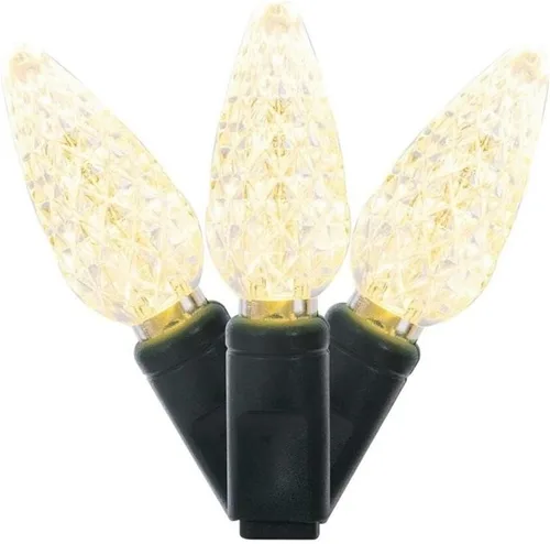 Miniatura 12 de Vickerman El juego de luces X6G8535 cuenta con 50 luces LED en cable verde con espacio de bombilla de 6 pulgadas, 25 pies, magenta