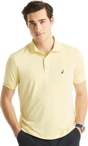 Miniatura 35 de Nautica playera polo clásica de mangas cortas, color sólido, para hombre